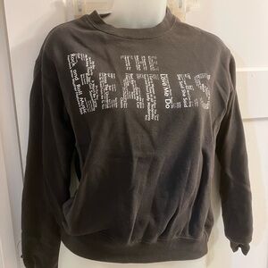 Black Graphic Sweater Beatles